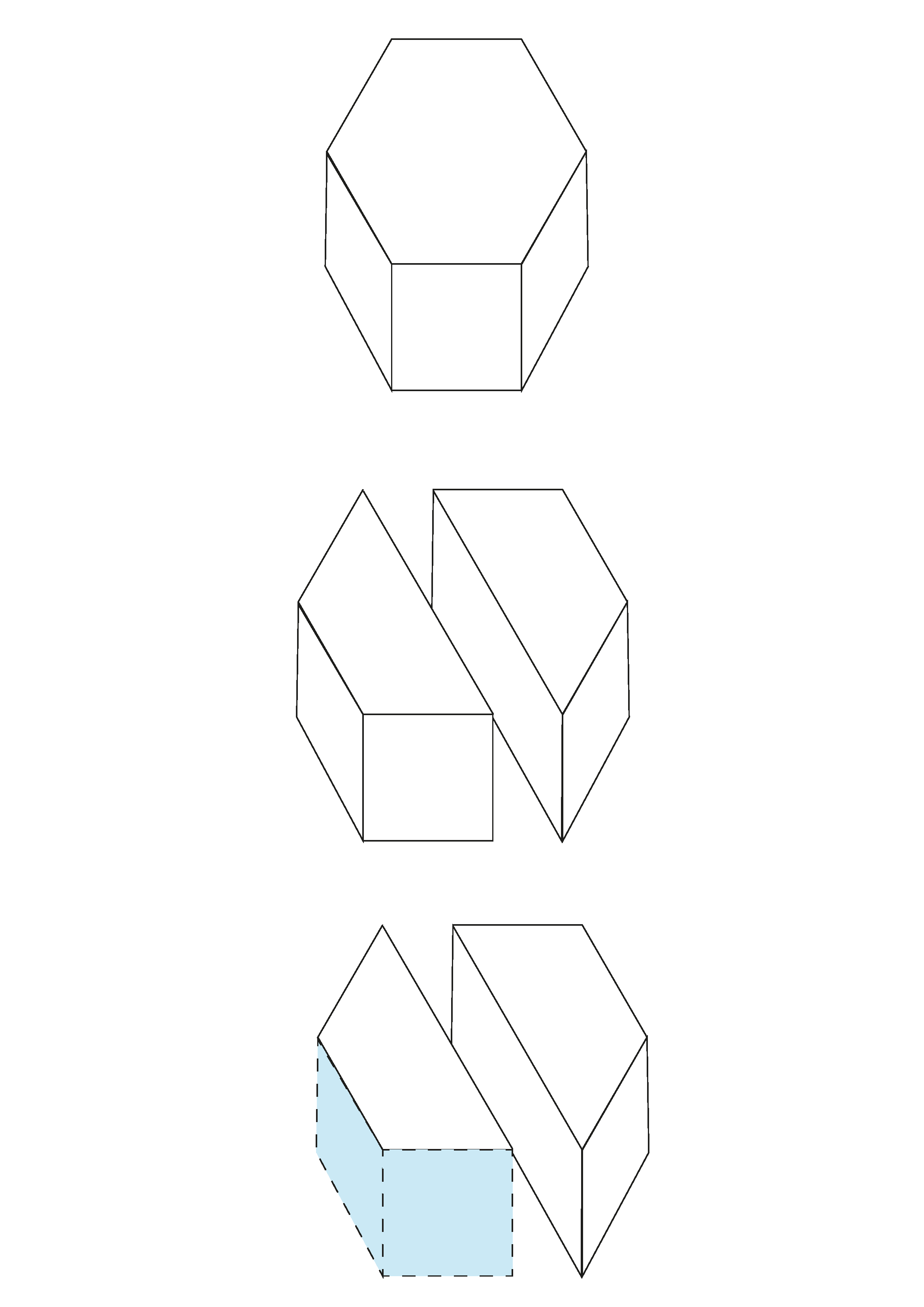Hexagonaler Bestand als Konzept